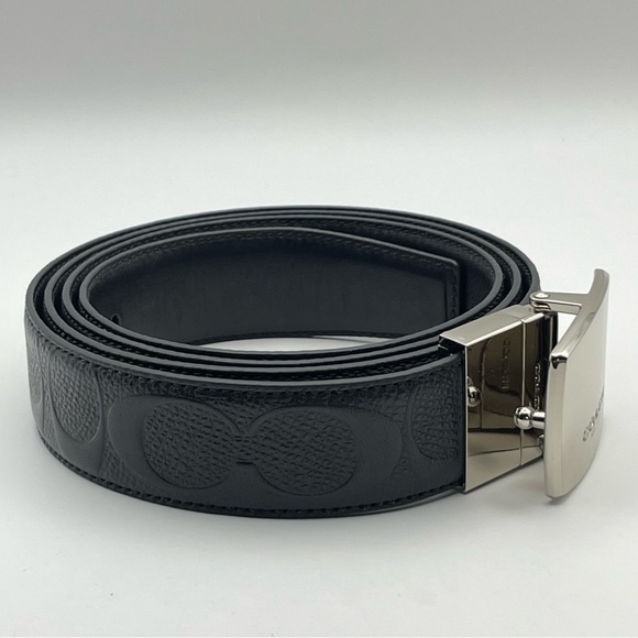 Dress Plaque Cut To Size Reversible Belt In Signature Leather 30mm - Picture 3 of 6